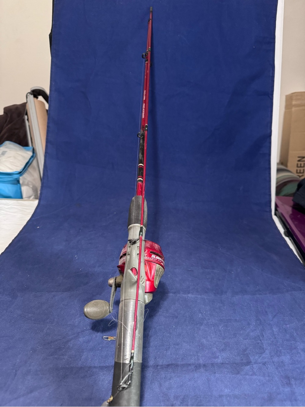 Zebco Slingshot rod & reel 202KSLSCW-GWGS Red 2 piece